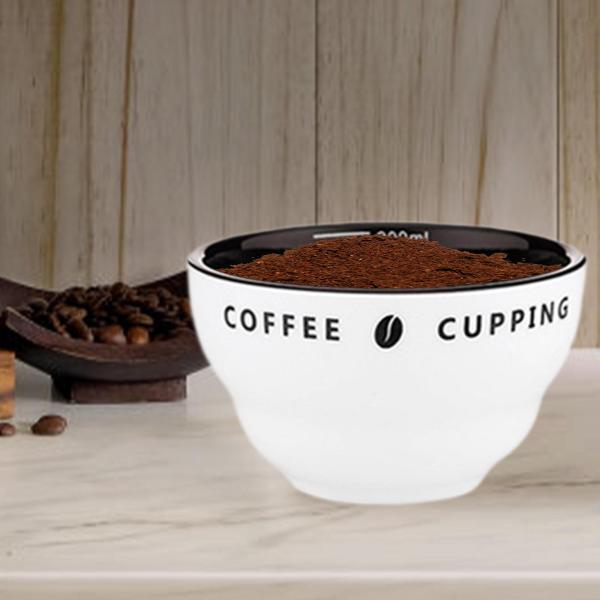 コーヒーカップ、エスプレッソコーヒーセラミック計量カップ、200mlコーヒーロースター計量カップ、コーヒー用カップ計量ボウル