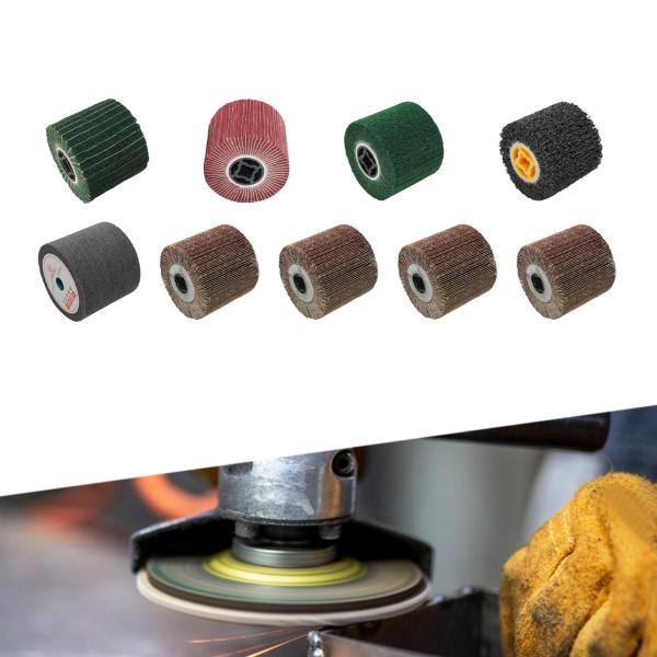 ワイヤーサンドドローイング研磨バニシングホイール、ワイヤードローイングフラップホイール、バニシング研磨ホイールドラム