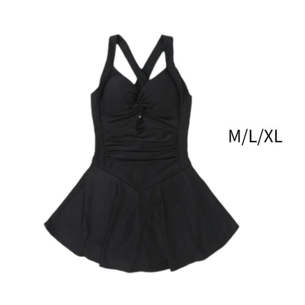 レディース水着 スカート付き水着 ハイウエスト ビーチウェア ディープVネック 水着 ワンピース水着 ビーチ 夏休み スパ用