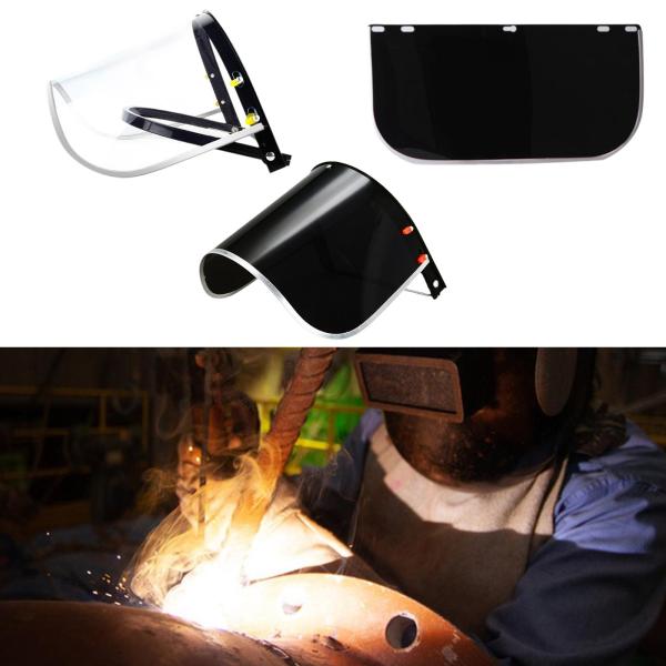 フェイスシールド 調節可能なプロテクター ハードキャップアクセサリー 保護バイザー 屋外作業 研削 トリミング ガーデン 男性用