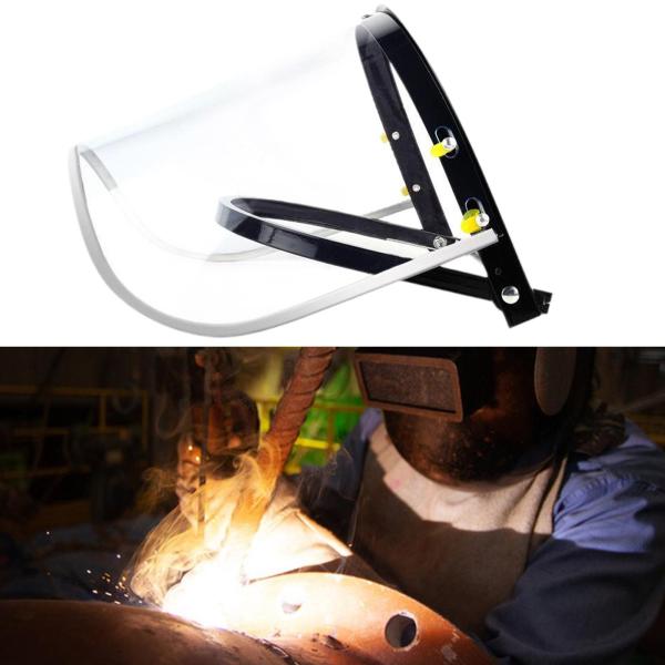 フェイスシールド 調節可能なプロテクター ハードキャップアクセサリー 保護バイザー 屋外作業 研削 トリミング ガーデン 男性用