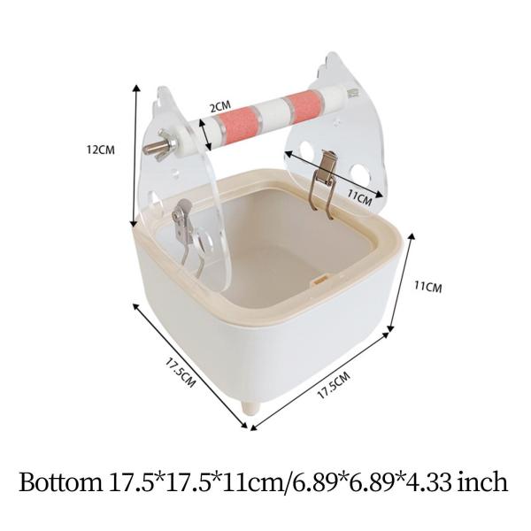 オウムトレーニングトイレスタンド 固定排泄止まり木 ゴミ箱付き トレーニングおもちゃ 鳥ジム コンゴウインコ用小鳥止まり木