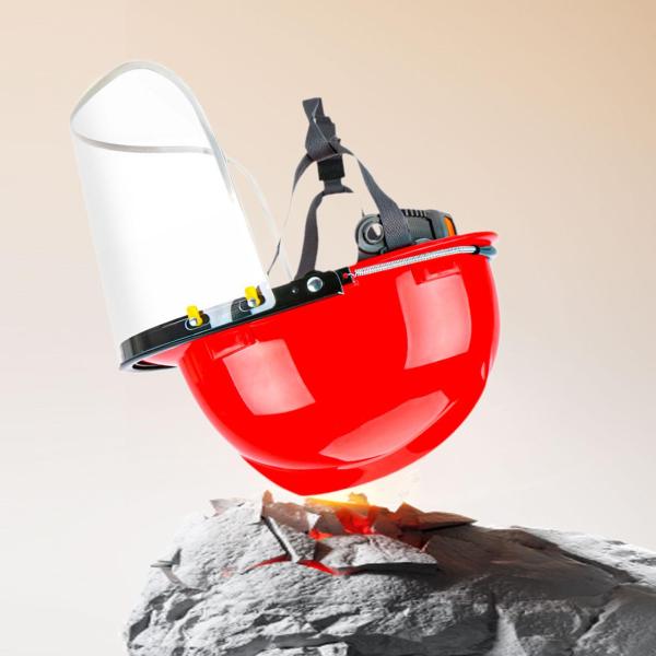 チェーンソーヘルメット フェイスシールド付き 雑草刈りヘルメット フェイスバイザー付き 林業 庭 雑草取り用 丈夫なフェイスプロテクター