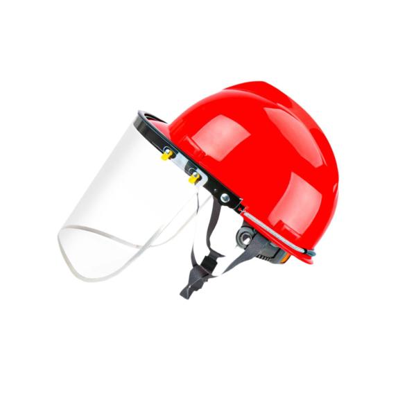 チェーンソーヘルメット フェイスシールド付き 雑草刈りヘルメット フェイスバイザー付き 林業 庭 雑草取り用 丈夫なフェイスプロテクター