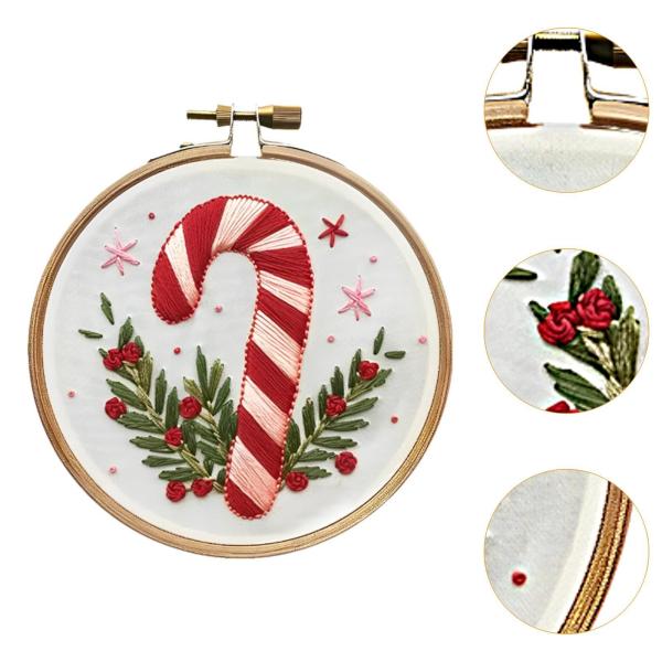 クリスマス刺繍キット クリスマスパターン DIY ニードルポイントセット 説明書付き クラフトセット 大人初心者向けクロスステッチ