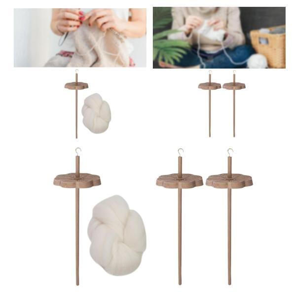 ドロップスピンドル 実用的なポータブル木製トップホイール