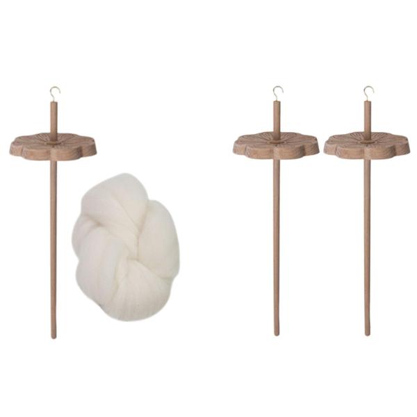 ドロップスピンドル 実用的なポータブル木製トップホイール