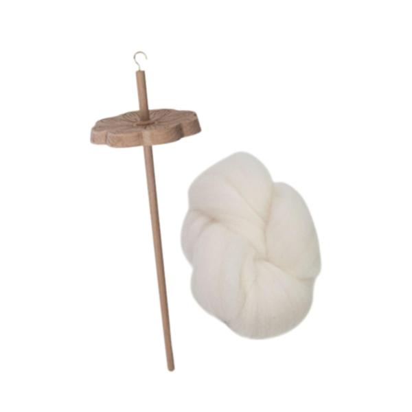 ドロップスピンドル 実用的なポータブル木製トップホイール