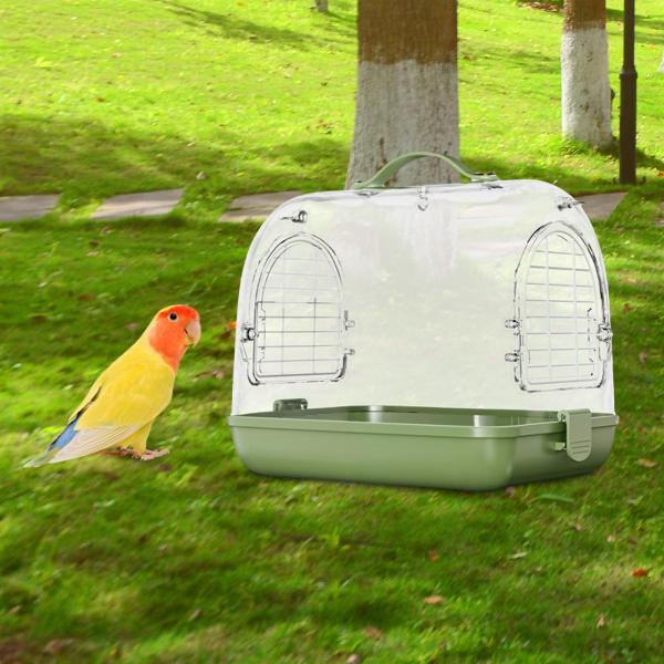鳥用旅行ケージ、ショルダーストラップ付きハムスターケージ、鳥用ケージバッグ、オウムやオカメインコ用の軽量鳥用キャリア