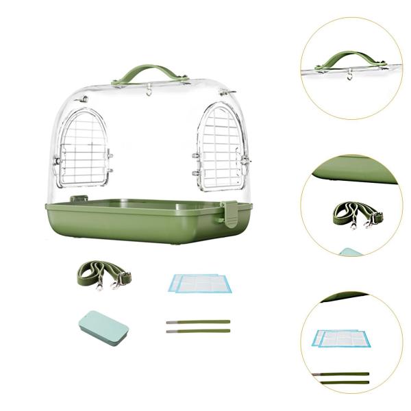 鳥用旅行ケージ、ショルダーストラップ付きハムスターケージ、鳥用ケージバッグ、オウムやオカメインコ用の軽量鳥用キャリア