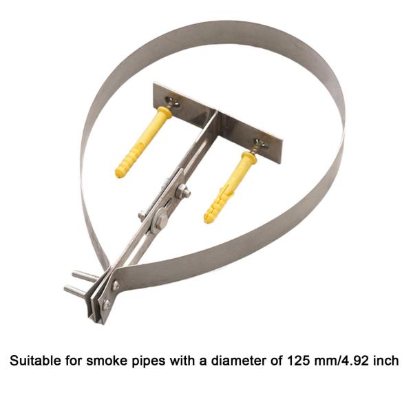 煙突パイプブラケット 頑丈なアクセサリー ポータブル家庭用暖炉設備