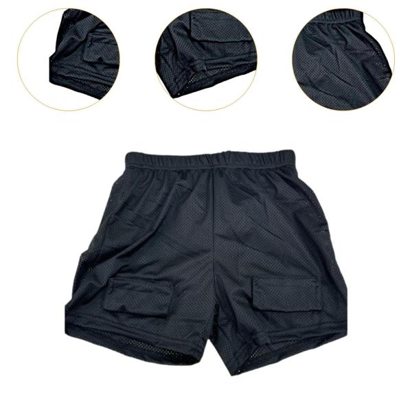 メンズ ルーズホッケーショーツ メッシュショーツ 快適 プロフェッショナルサポート保護 ソフトボール 野球用装備ジョックパンツ
