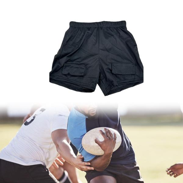 メンズ ルーズホッケーショーツ メッシュショーツ 快適 プロフェッショナルサポート保護 ソフトボール 野球用装備ジョックパンツ