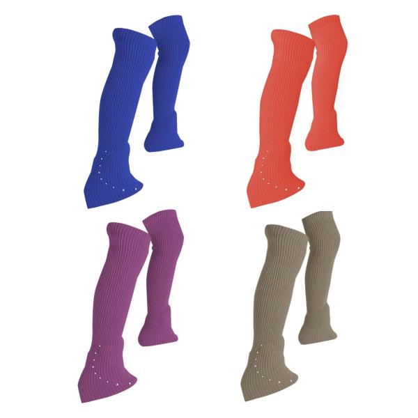 アイススケート レッグウォーマー ニットロングレッグウォーマー 膝上 保温 アイスフィギュアスケートソックス ヨガ スポーツ ダンス ワークアウト用