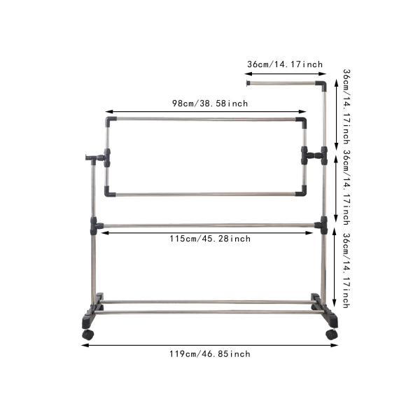 クロスステッチフレーム 刺繍スタンド 多機能 調節可能 プロ仕様 ポータブル 刺繍スタンド フレーム ハンドキルティング用