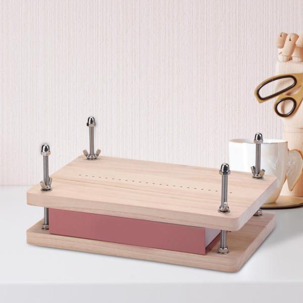木製製本プレス製本ボード DIY クラフト製本工作機械オフィス愛好家のためのノートブック作成ペーパークラフト