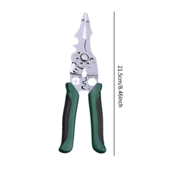 ワイヤーストリッパークリンパポータブルプロフェッショナル、電気技師、多機能ハンド配線ツールボビンワインダーワイヤーストリッパーツール