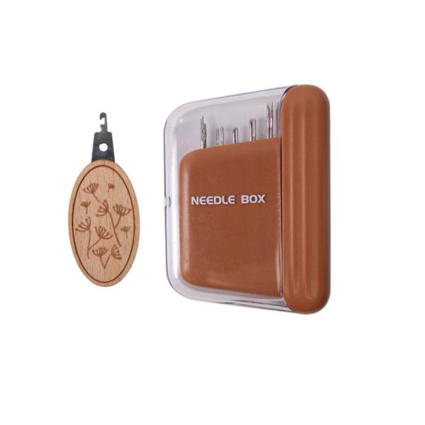 縫製針ケースセットピンホルダーポータブルコンパクトミーティングサプライ旅行用革製の家庭用ピンニードルオーガナイザー