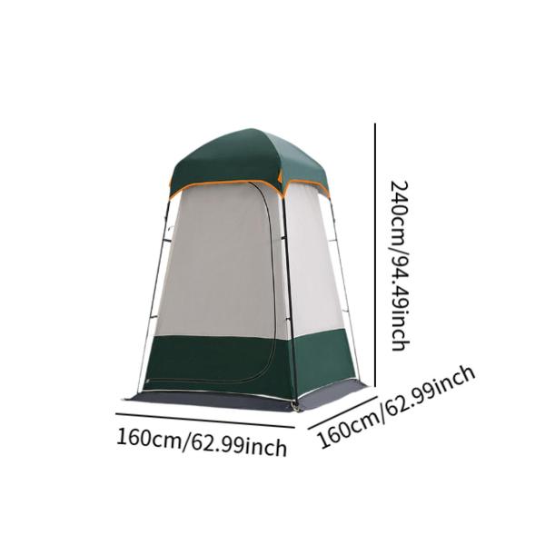 プライバシーテントドレッシングチェンジルーム軽量防水セットアップフックシェルターキャンプトイレ屋台のシャワーテントに組み込まれた簡単なセットアップ