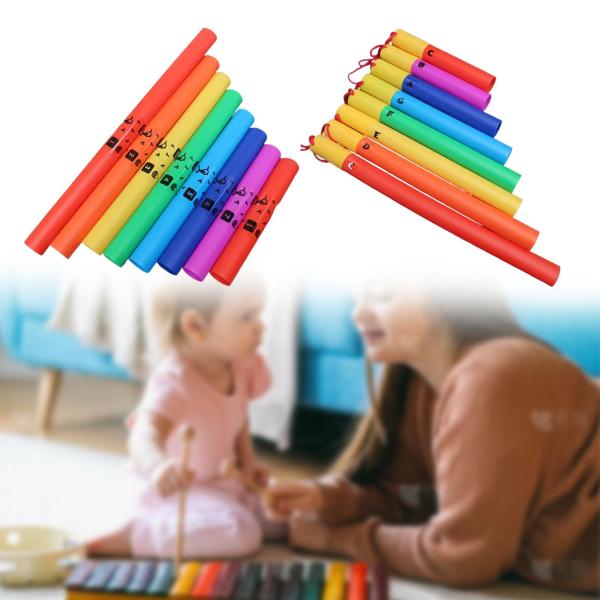ミュージックチューブキッズ楽器の楽器のおもちゃギフトアイデア8トーン就学前幼児向けのサウンドチューブパーカッション楽器