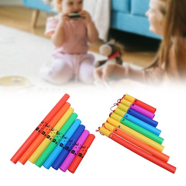 ミュージックチューブキッズ楽器の楽器のおもちゃギフトアイデア8トーン就学前幼児向けのサウンドチューブパーカッション楽器
