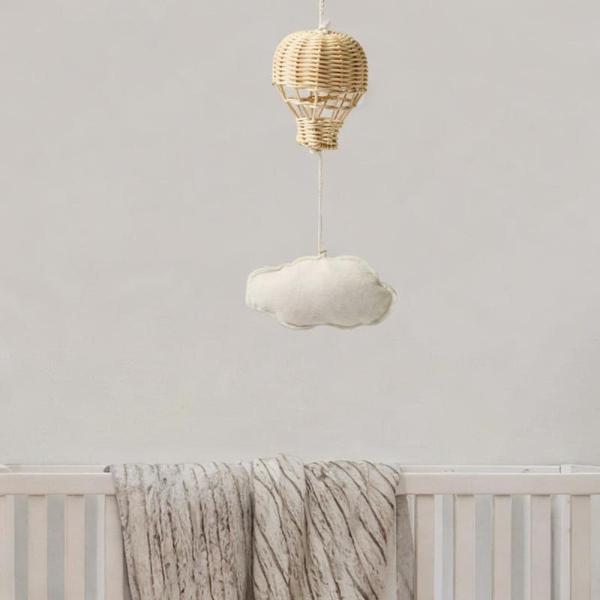 ラタンの、雲の飾り、装飾、クラフト織物のベビーモバイル