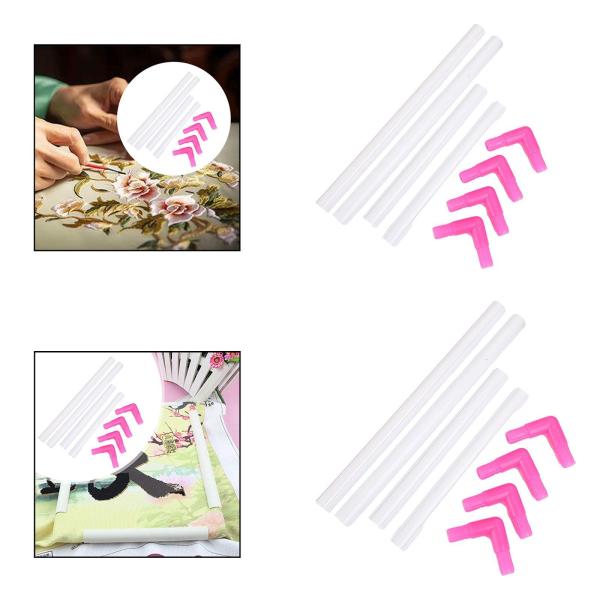 クロスステッチフレーム刺繍スナップフレームフープ使いやすいツールDIYクロスステッチフープシルクペインティングアーツクラフトのためのクロスステッチフー