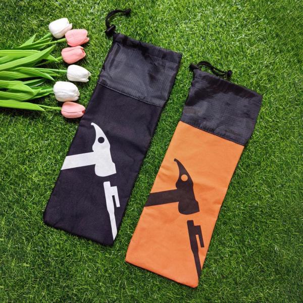 テントステークスバッグネイルポーチハイキング用のドローストリングテントペグストレージバッグとともに多機能の便利なアクセサリー