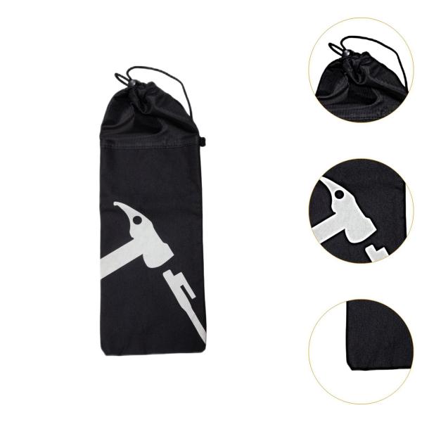 テントステークスバッグネイルポーチハイキング用のドローストリングテントペグストレージバッグとともに多機能の便利なアクセサリー