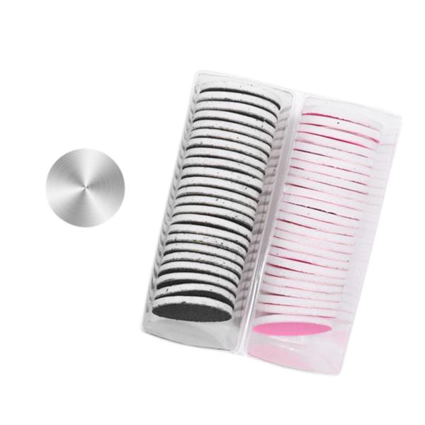 50個交換可能なサンディングペーパーフットファイルサンドペーパーサンドペーパーパッドディスク電気フットファイルカルスリムーバーのために研磨