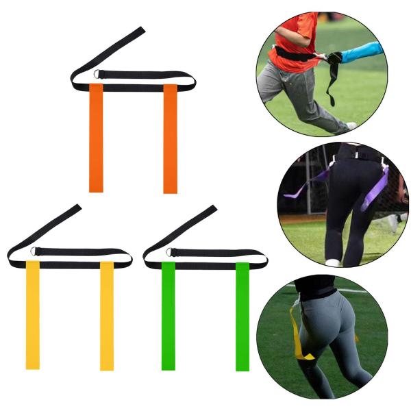 フラッグフットボールベルトラグビータグベルトフラグ調整可能なスポーツ用品チームトレーニングコンペティションスポーツイベントティーンズユース