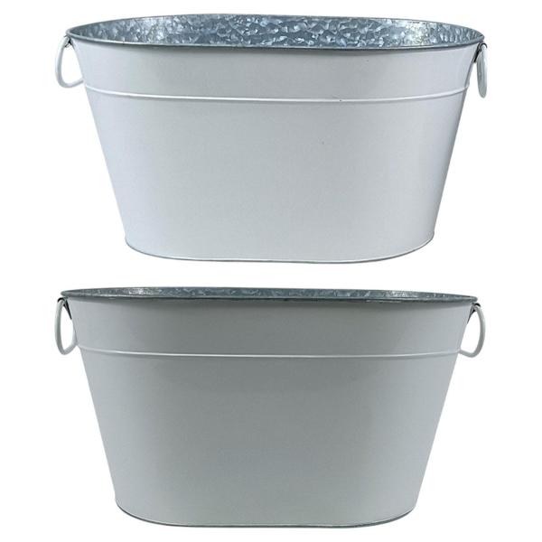 キャリーハンドル付きアイスバケツメタルドリンクバケツ素朴なビール浴槽の氷の浴槽、寒い、シャンパン、ワイン冷却、レストランバー