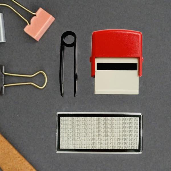 セルフインクスタンプ 数字 アルファベット ミニ DIY スタンプセット  趣味用