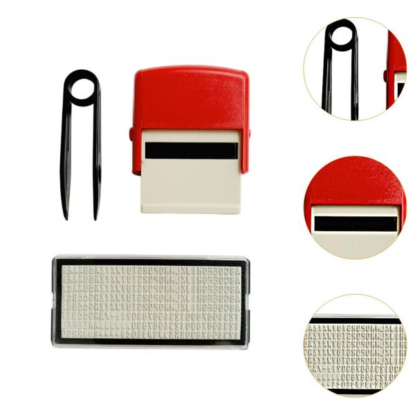 セルフインクスタンプ 数字 アルファベット ミニ DIY スタンプセット  趣味用