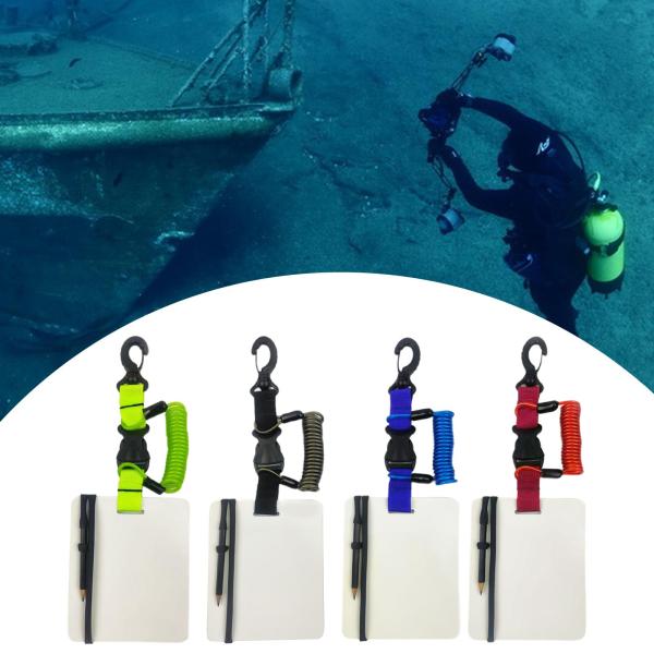 ダイビングライティングボードクリップと鉛筆ノートを備えた水中書き込みパッド再利用可能なコミュニケーションツール