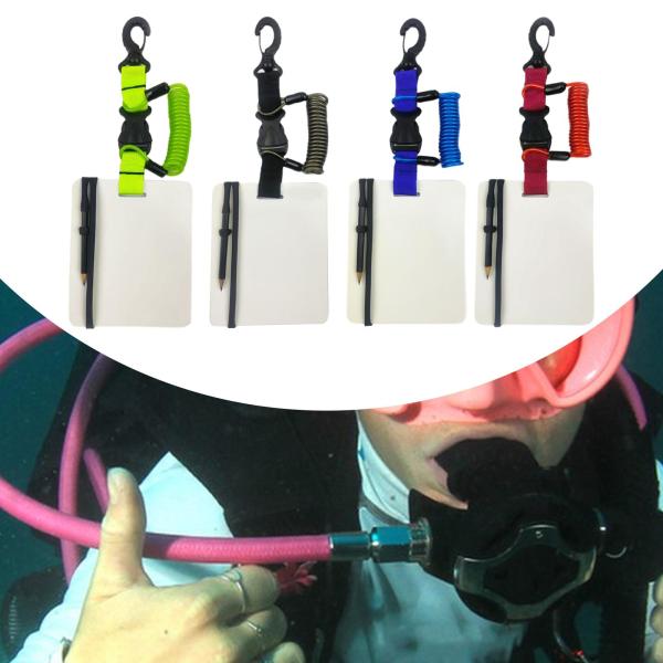 ダイビングライティングボードクリップと鉛筆ノートを備えた水中書き込みパッド再利用可能なコミュニケーションツール
