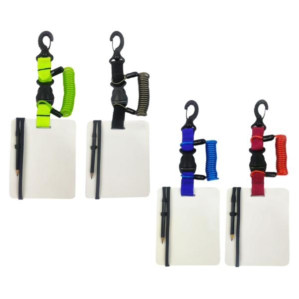 ダイビングライティングボードクリップと鉛筆ノートを備えた水中書き込みパッド再利用可能なコミュニケーションツール