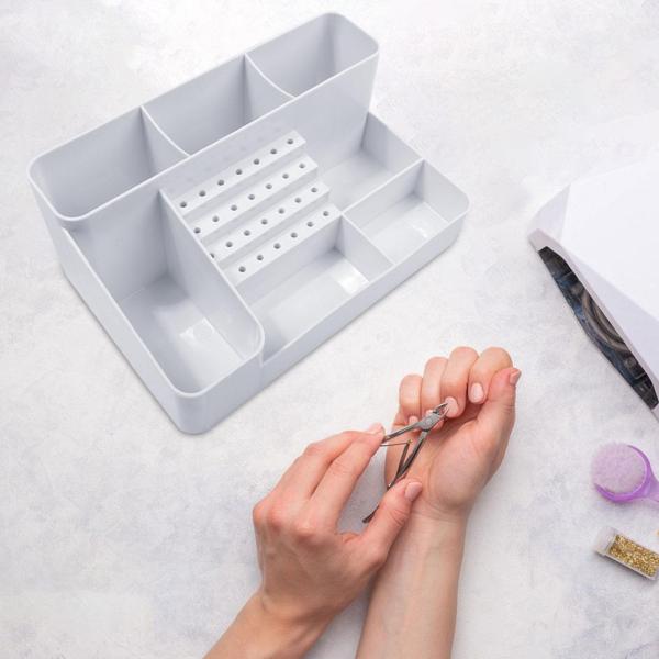 ネイルポリッシングマシンオーガナイザー28ホールドリルホルダースペース節約軽量マニキュアツールプロフェッショナルネイルドリルスタンド
