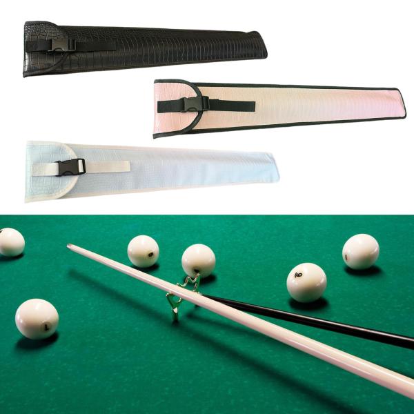 ビリヤードスティックキャリングケースストレージポーチ31.5インチの長さのPUレザー摩耗抵抗性軽量ホルダービリヤードキューバッグ