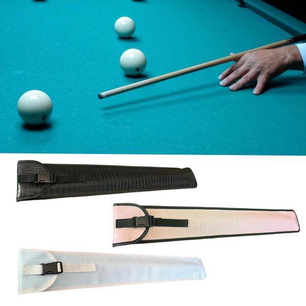 ビリヤードスティックキャリングケースストレージポーチ31.5インチの長さのPUレザー摩耗抵抗性軽量ホルダービリヤードキューバッグ
