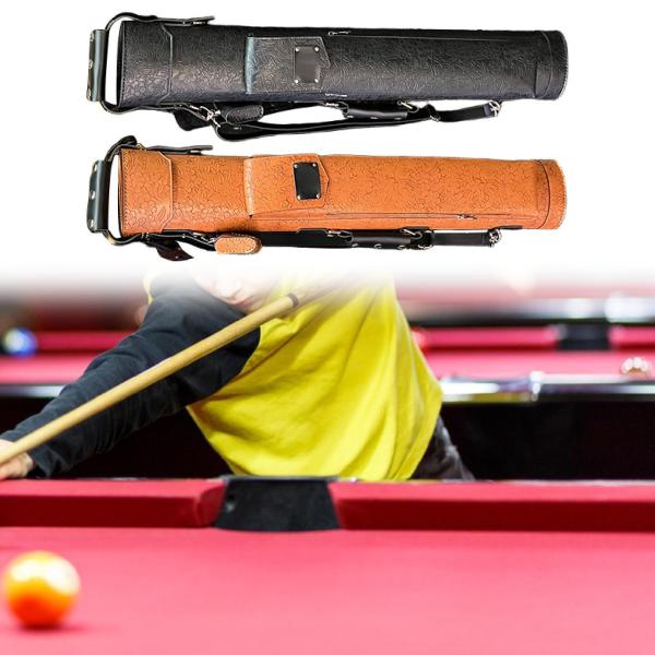 ハードプールキューケースビリヤードスティックキャリングケースプロテクタープールテーブルアクセサリー防水エンボスパターンプールスティックバッグ