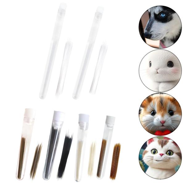 シミュレートされた猫のひげ人形のひげポータブルぬいぐるみのおもちゃのひげ屋の装飾フェルトプロジェクトのための人工動物のひげ