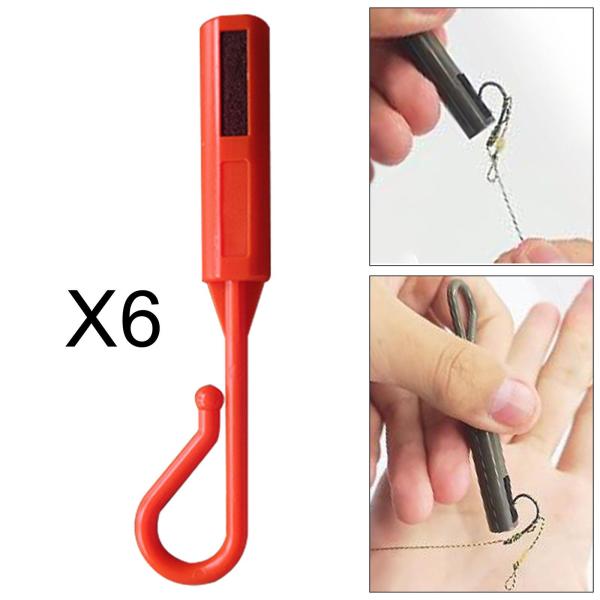 6x釣りルアーベイトキーパータックルワーム用ベイトホルダー初心者釣りロッドフックホルダーのための実用的なギフトルアーホルダー