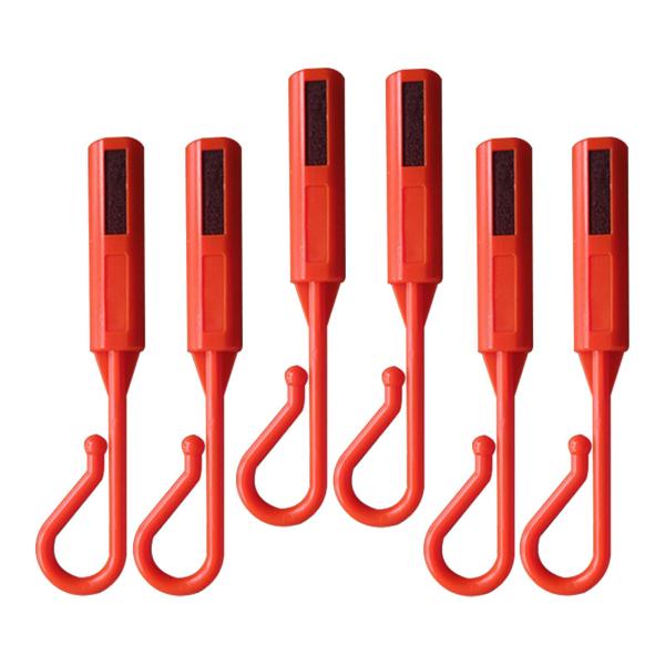 6x釣りルアーベイトキーパータックルワーム用ベイトホルダー初心者釣りロッドフックホルダーのための実用的なギフトルアーホルダー