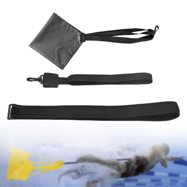 水泳抵抗トレーニングセット、水泳トレーナー、調整可能なウエストバンド大人の子供向けの実用的な水生抵抗ベルト