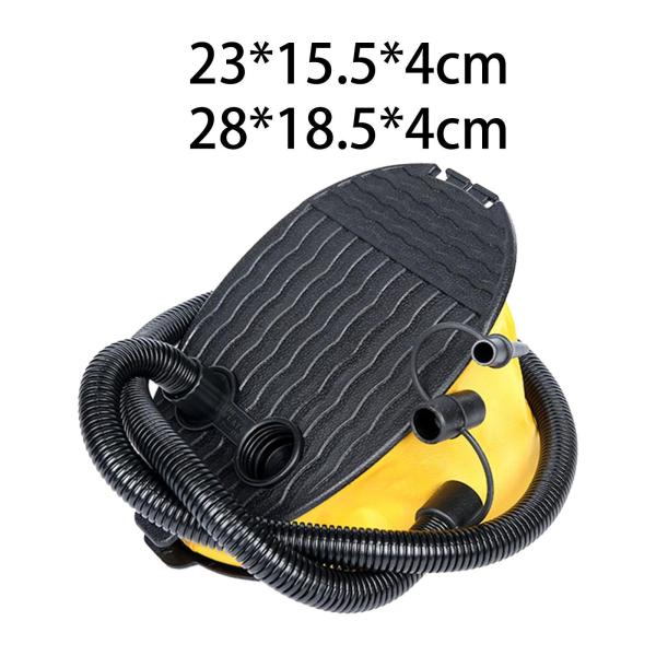 キャンプ用ベローズフットポンプ、効率的なポータブルインフレータブルポンプ、インフレータブルボート、エアマットレス、子供用プールインフレータ