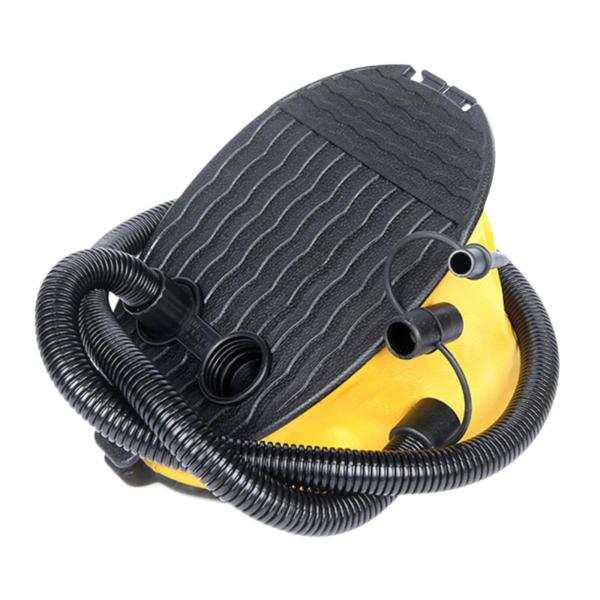 キャンプ用ベローズフットポンプ、効率的なポータブルインフレータブルポンプ、インフレータブルボート、エアマットレス、子供用プールインフレータ