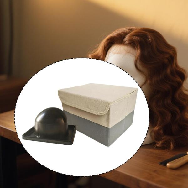 ウィッグ収納ボックス トラベルケース コンテナ 蓋付き 複数ウィッグ収納 クローゼット用 防塵 ヘアエクステンション キャリーケース
