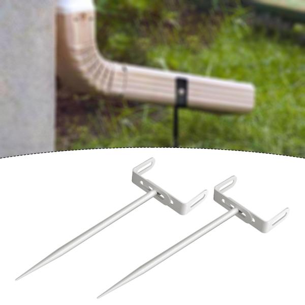 2 個セット 雨水排水管ブラケット パイプサポート 防錆 頑丈 庭 住宅 使いやすい 芝生 雨樋 パイプホルダー