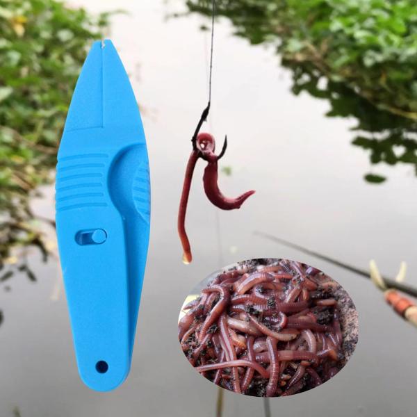 ミミズクリップフック 高速餌付け装置 釣り用具 多機能 頑丈 グリップ 素早い操作 ポータブル ルアークランプ